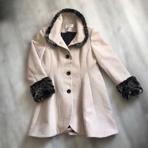 Vintage Jonathan Michael Wool & Fur Dress Coat